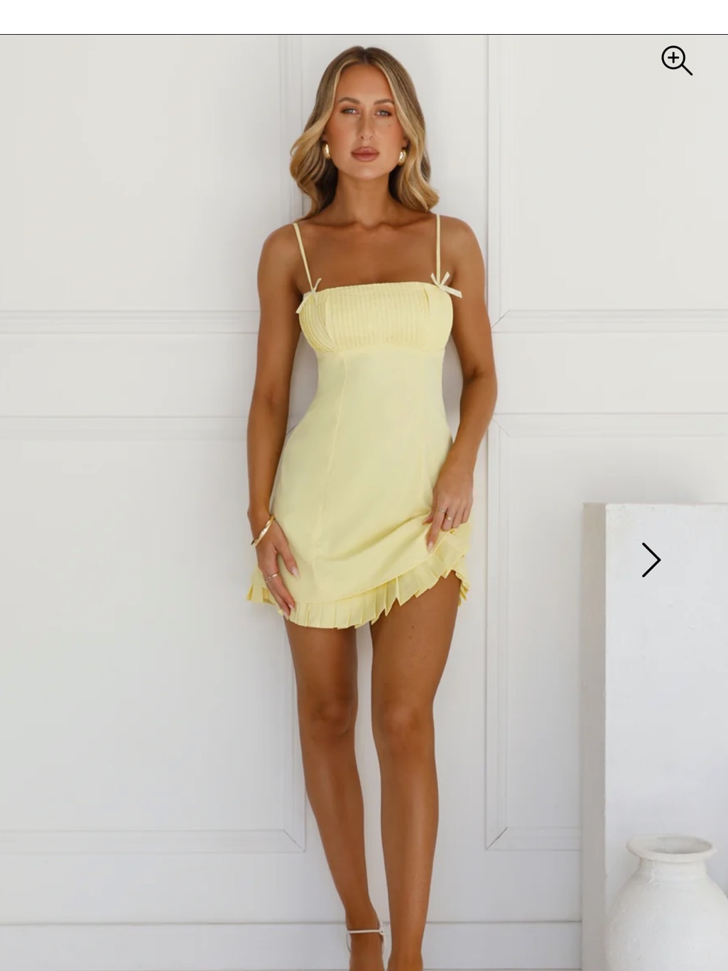 Hello Molly Fashion Definition Mini Dress In Lemon
